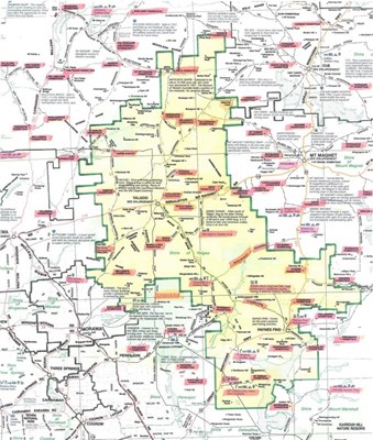 Yalgoo Maps - Shire boundaries & Stations