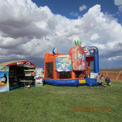 Yalgoo Races - bouncy castle