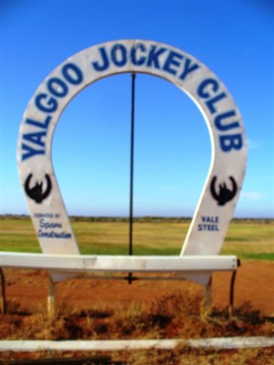Yalgoo Races - Winning post
