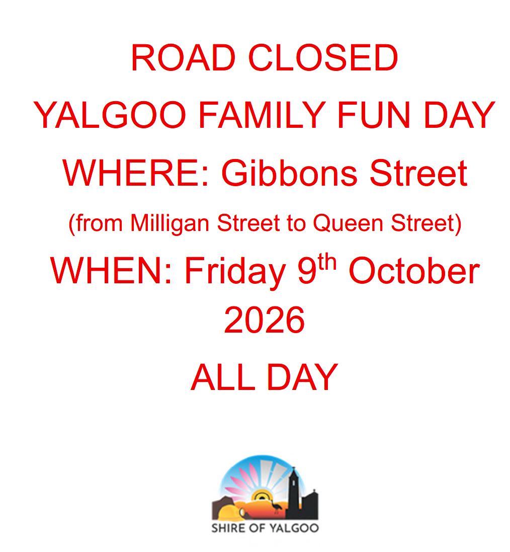 Family Fun Day Road Closure